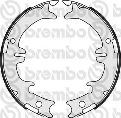 Тормозные колодки ручника BREMBO S 83 542