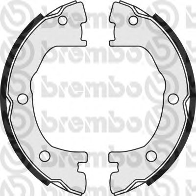 Тормозные колодки ручника BREMBO S A6 506