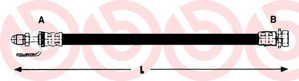 Тормозной шланг BREMBO T 24 134