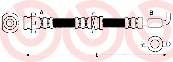 Тормозной шланг BREMBO T 59 010