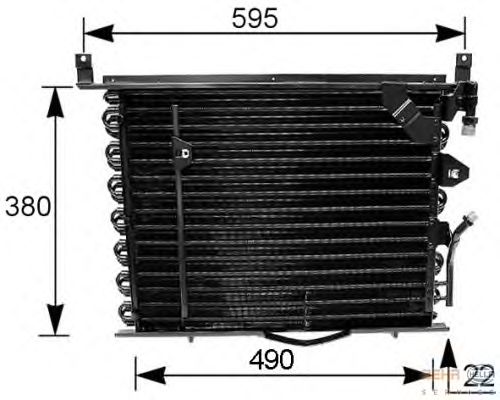 Радіатор кондиціонера HELLA 8FC 351 035-161