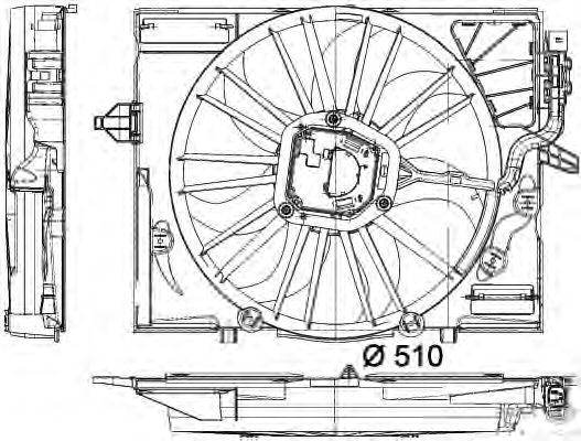 Вентилятор охлаждения HELLA 8EW 351 043-081