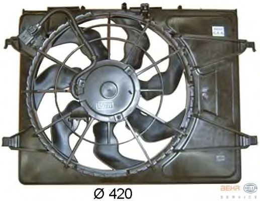 Вентилятор охлаждения HELLA 8EW 351 043-351