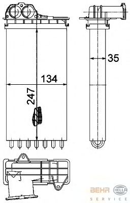 Радіатор опалення HELLA 8FH 351 315-561
