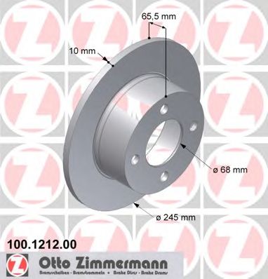Тормозной диск ZIMMERMANN 100.1212.00