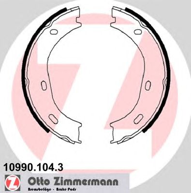Тормозные колодки ручника ZIMMERMANN 10990.104.3