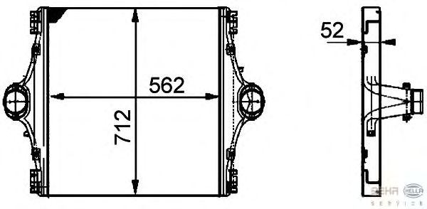 Интеркулер HELLA 8ML 376 724-031