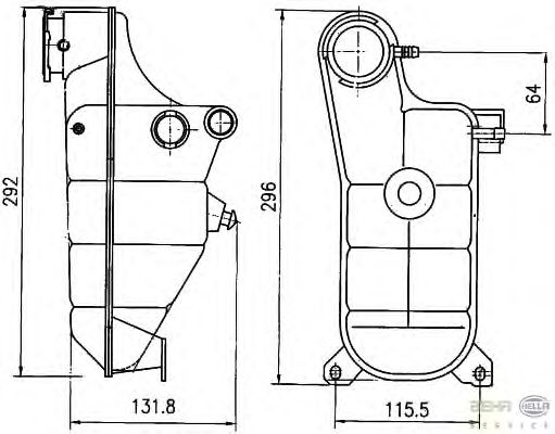 Расширительный бачок HELLA 8MA 376 755-151
