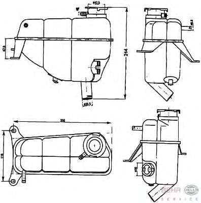 Расширительный бачок HELLA 8MA 376 755-171
