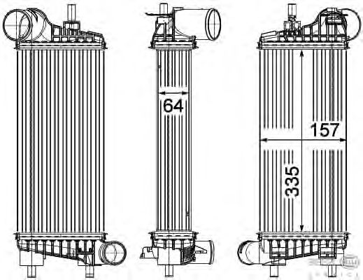 Интеркулер HELLA 8ML 376 755-601