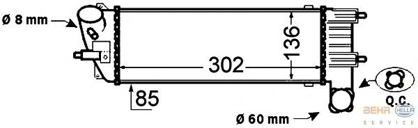 Интеркулер HELLA 8ML 376 776-231
