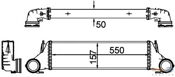 Интеркулер HELLA 8ML 376 777-241