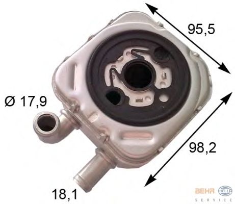 Масляный радиатор HELLA 8MO 376 778-051