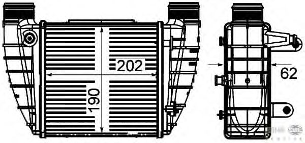 Интеркулер HELLA 8ML 376 899-051