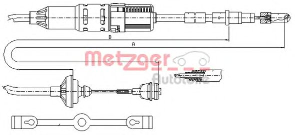 Трос сцепления METZGER 10.342