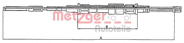 Трос ручника METZGER 10.7402