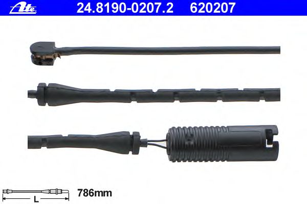 Датчик износа колодок ATE 24.8190-0207.2