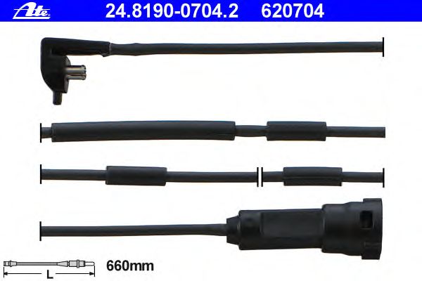 Датчик износа колодок ATE 24.8190-0704.2