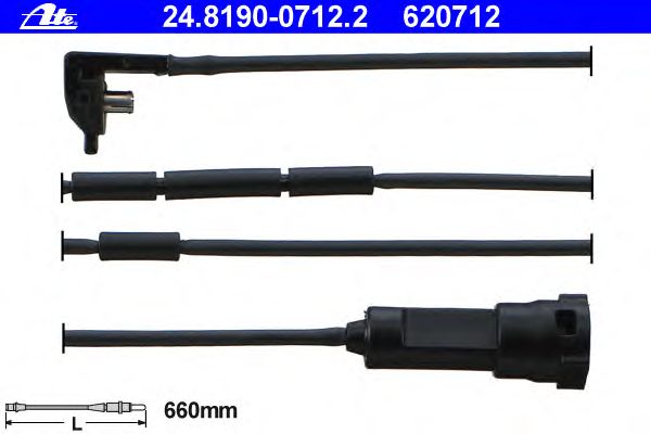 Датчик износа колодок ATE 24.8190-0712.2