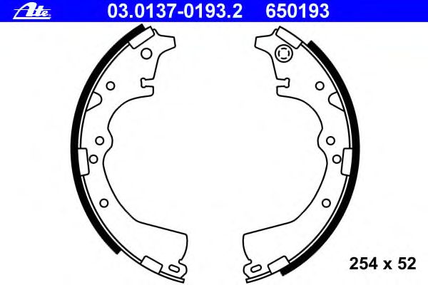 Тормозные колодки ATE 03.0137-0193.2
