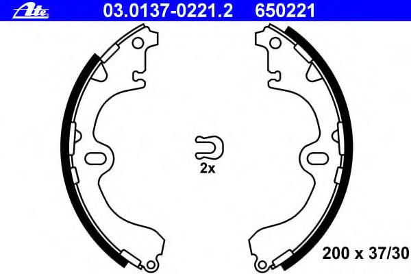 Тормозные колодки ATE 03.0137-0221.2