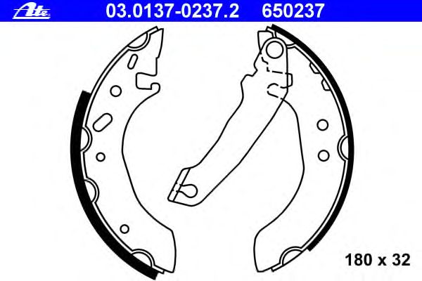 Тормозные колодки ATE 03.0137-0237.2