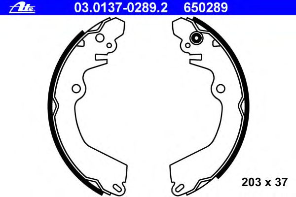 Тормозные колодки ATE 03.0137-0289.2