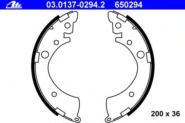 Тормозные колодки ATE 03.0137-0294.2