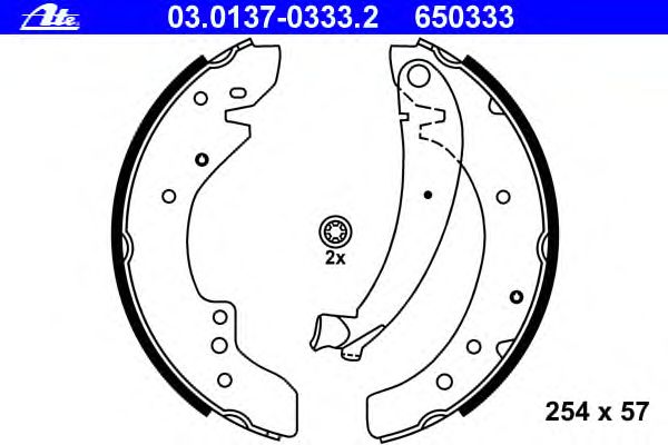 Тормозные колодки ATE 03.0137-0333.2