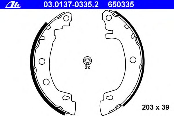 Тормозные колодки ATE 03.0137-0335.2