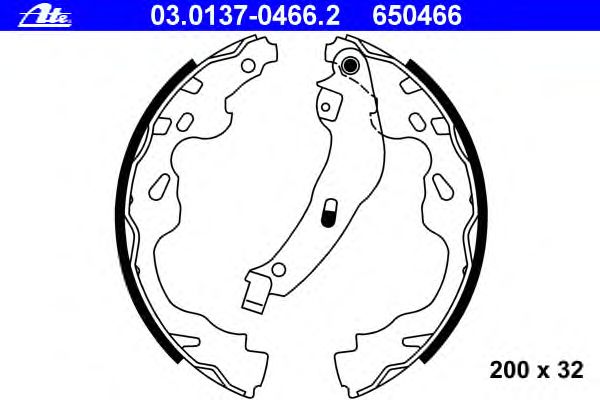 Тормозные колодки ATE 03.0137-0466.2