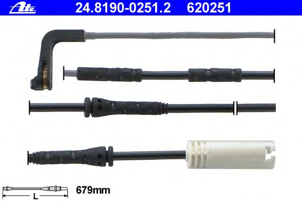 Датчик износа колодок ATE 24.8190-0251.2