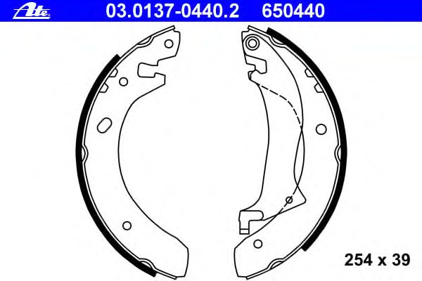 Тормозные колодки ATE 03.0137-0440.2