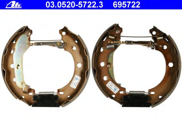 Тормозные колодки ATE 03.0520-5722.3 Original ATE TopKit