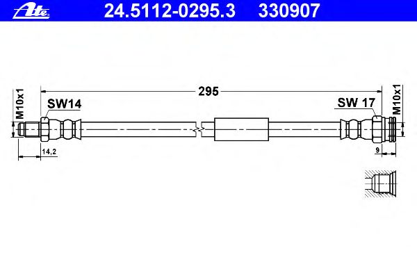 Тормозной шланг ATE 24.5112-0295.3
