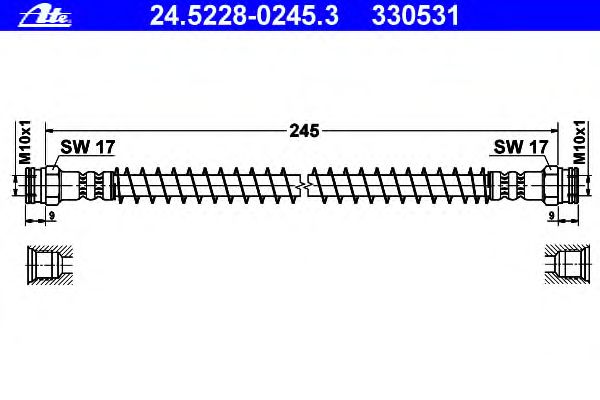 Тормозной шланг ATE 24.5228-0245.3