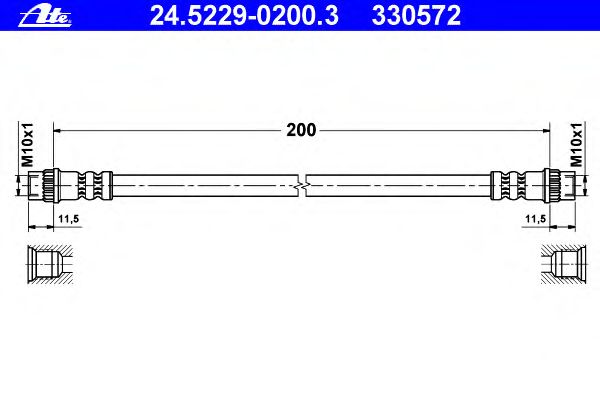 Тормозной шланг ATE 24.5229-0200.3