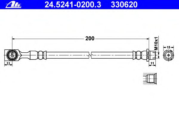 Тормозной шланг ATE 24.5241-0200.3