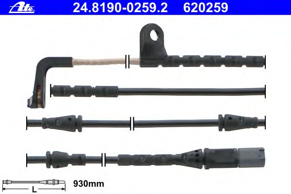 Датчик износа колодок ATE 24.8190-0259.2