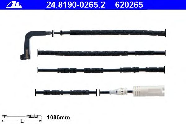 Датчик износа колодок ATE 24.8190-0265.2