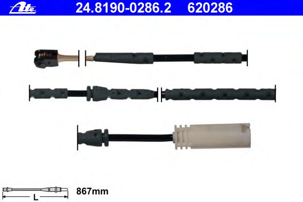Датчик износа колодок ATE 24.8190-0286.2