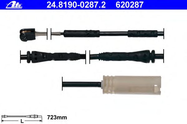 Датчик износа колодок ATE 24.8190-0287.2