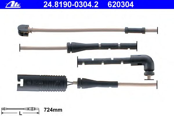 Датчик износа колодок ATE 24.8190-0304.2