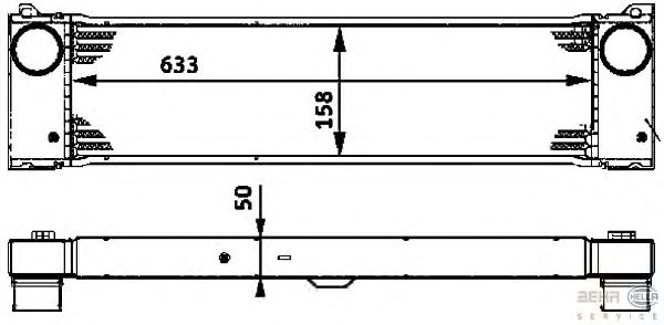 Интеркулер BEHR HELLA SERVICE 8ML 376 723-531