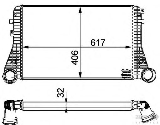 Интеркулер BEHR HELLA SERVICE 8ML 376 723-541