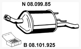 Глушитель EBERSPACHER 08.099.85