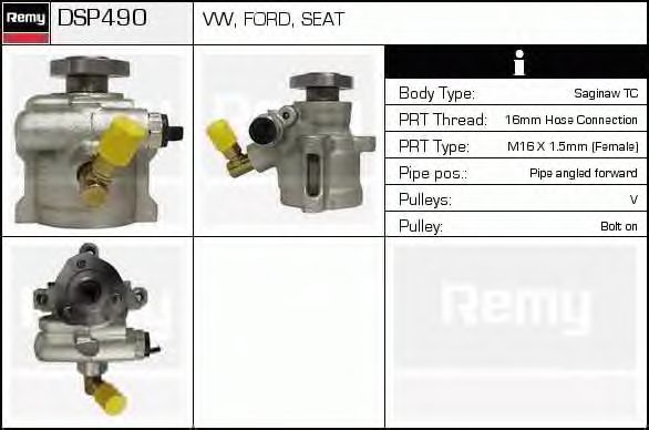 Насос гидроусилителя DELCO REMY DSP490