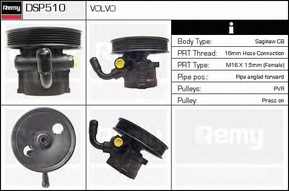 Насос гидроусилителя DELCO REMY DSP510
