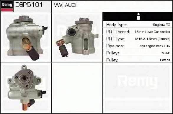 Насос гідропідсилювача DELCO REMY DSP5101