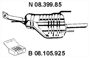 Глушитель EBERSPACHER 08.399.85